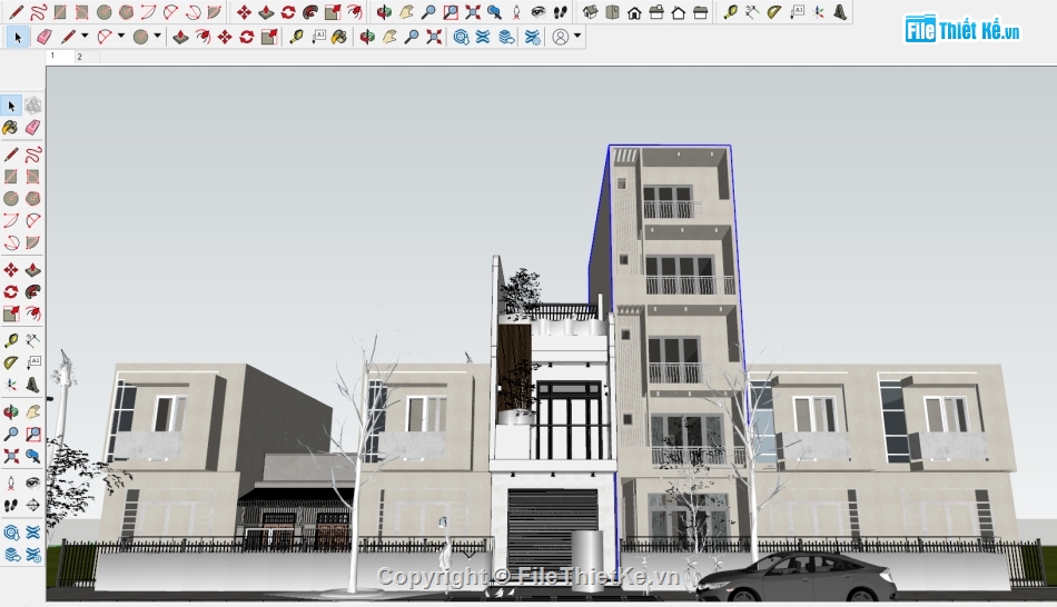 file sketchup nhà phố 2 tầng,sketchup nhà phố 2 tầng,Model sketchup nhà phố 2 tầng,Model su nhà phố 2 tầng,File sketchup nhà phố,nhà phố 2 tầng sketchup